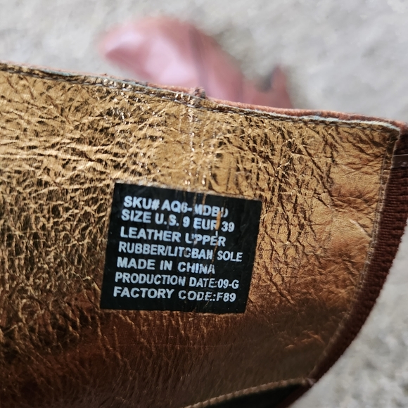 Genuine leather boots Women's 9 - Picture 2 of 6